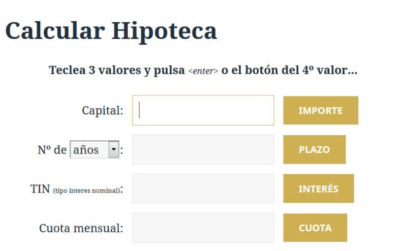 Calcular Hipoteca