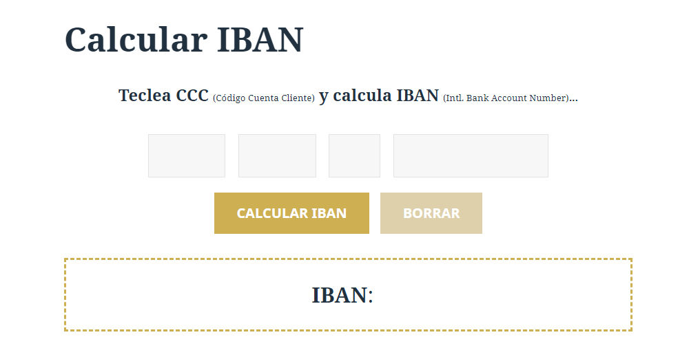 Cuál es el código iban