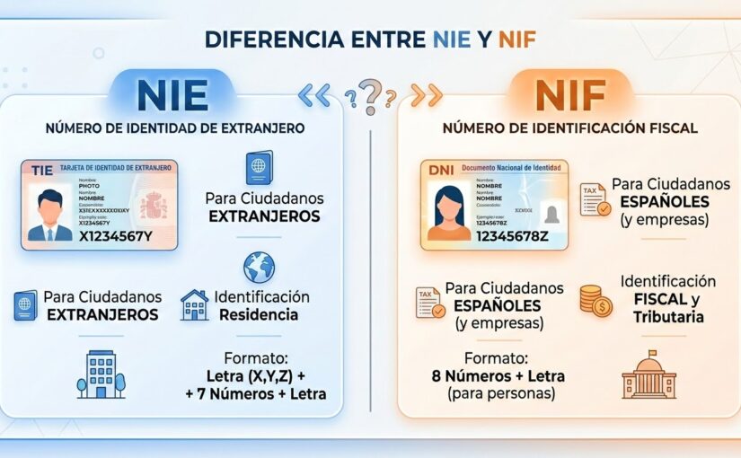 Diferencia entre NIE y NIF