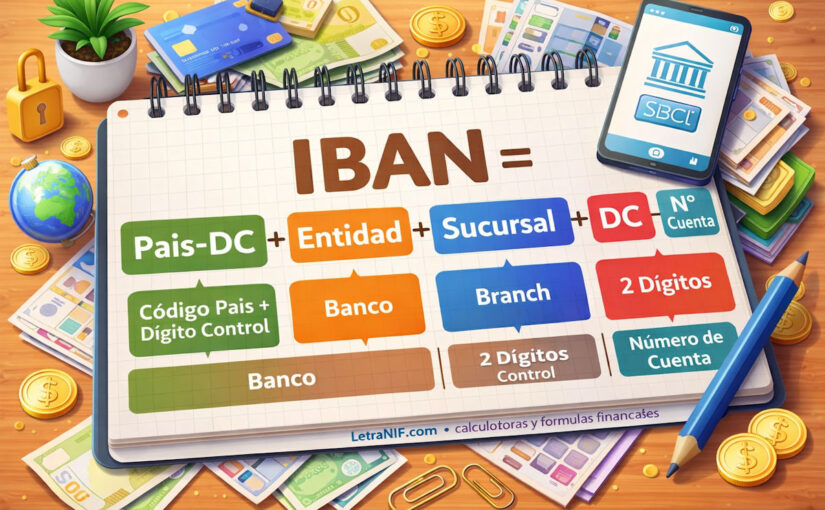 Formula para calcular o verificar el IBAN