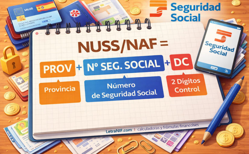 Formula NUSS o NAF de la Seguridad Social