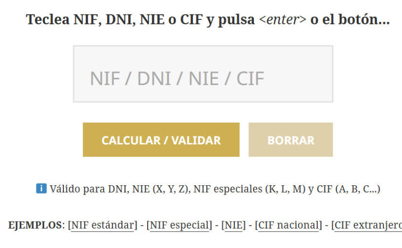 NIF / DNI / NIE / CIF